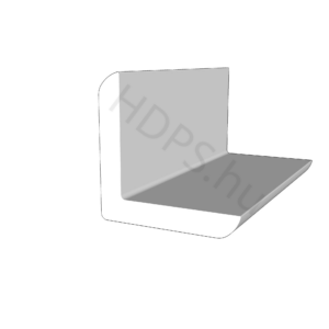 Élvédő léc (HDPS-CL6) 25x25mm , 4.5mm vastagság ,kemény, ütésálló, 2m/szál